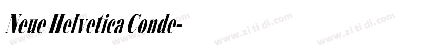 Neue Helvetica Conde字体转换